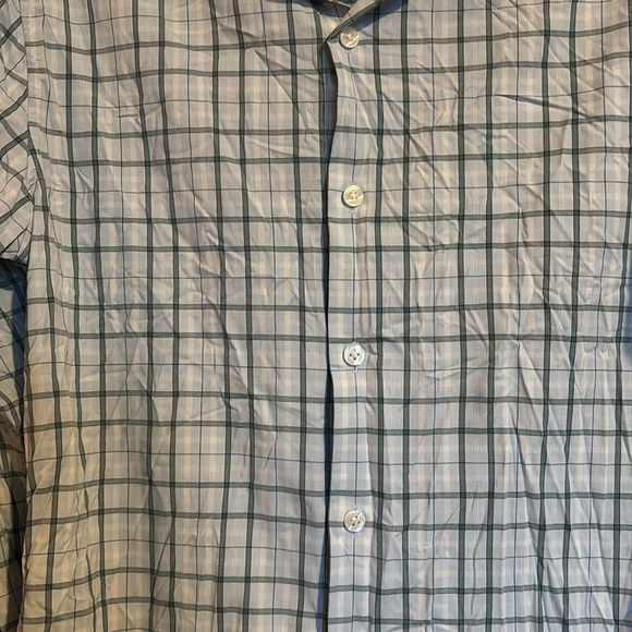 Bonobos men’s blue nylon blend button down shirt size small - Picture 3 of 8